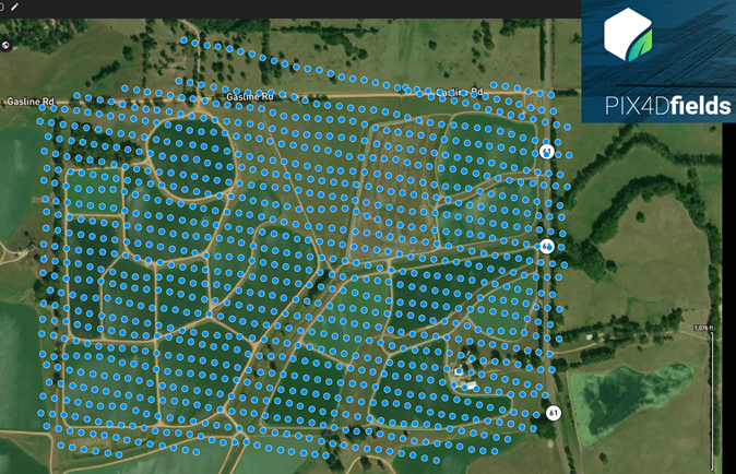 Mission using Pix4DFields